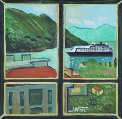 Fensterblick Kreuzfahrtschiff von Marina Gorkaeva