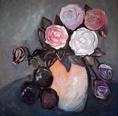 Elegante Gemalte Rosen von Marina Nelson