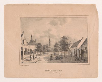 Dorfansicht in Amerongen von Marinus Adrianus van Straten
