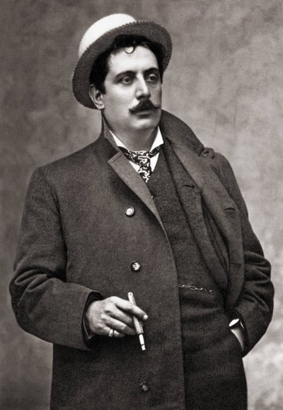 Porträt des Komponisten Giacomo Puccini von Mario Nunes Vais