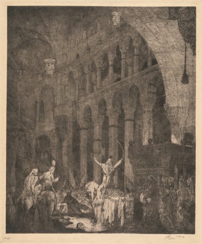 Mohammed II in der Hagia Sophia von Marius Alexander Jacques Bauer