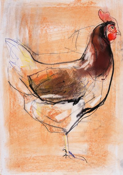 Stehende Henne, 1998 von Mark Adlington