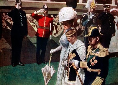 Die Investitur des Prinzen von Wales, Carnarvon Castle, 1911-1912 von Marshall Herskovitz