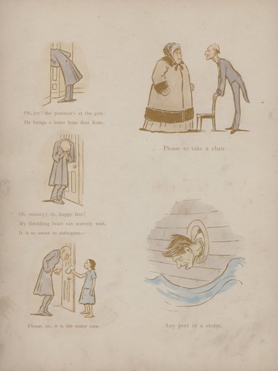 Seite aus den Humours of Cynicus (farbige Gravur) von Martin  Anderson
