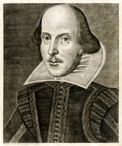 William Shakespeare von der Titelseite von 