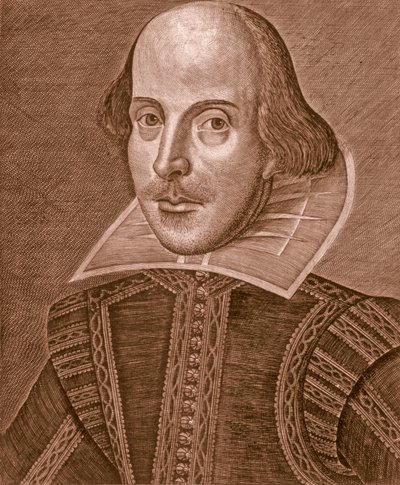 Porträt von Shakespeare von Martin Droeshout
