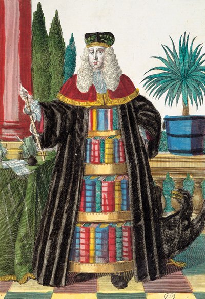 Doktor, Gravur aus Assemblage des nouveau manouvries habilles von Martin Engelbrecht (1684-1756), Deutschland von Martin Engelbrecht