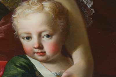 Porträt von Viktor Amadeus III. von Sardinien (1726-1796), Detail aus dem Porträt von Polyxena von Martin II Mytens or Meytens