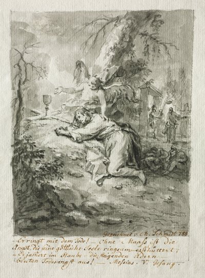 Christus am Ölberg, Die Geißelung, Christus mit Dornen gekrönt, Die Kreuzigung von Martin Johann Schmidt