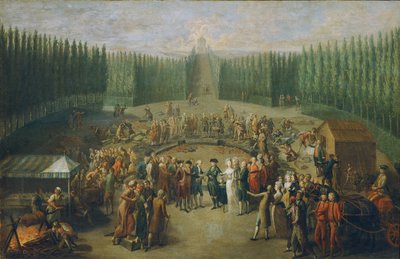 Grundsteinlegung des Tempels der Concordia in Laxenburg von Martin Knoller