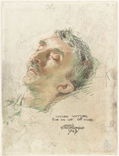 Willem Witsen auf seinem Totenbett von Martin Monnickendam