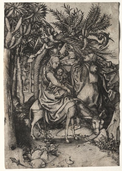 Leben der Jungfrau: Die Flucht nach Ägypten von Martin Schongauer