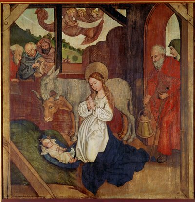 Geburt Christi, vom Altar in der Kapelle der Dominikaner von Martin Schongauer