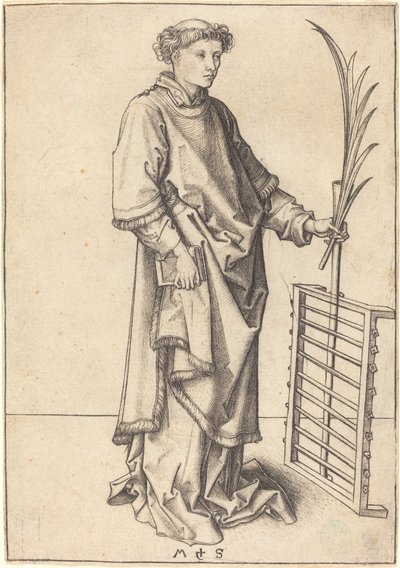 Heiliger Laurentius von Martin Schongauer