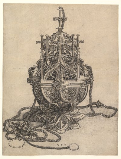 Der Weihrauchfass, ca. 1435-1491 von Martin Schongauer