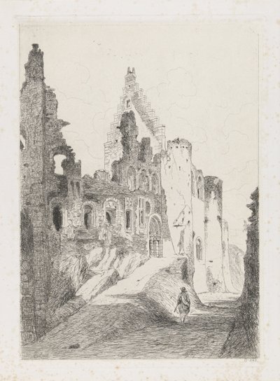 Ruine der Burg Vianden von Martinus Antonius Kuytenbrouwer jr.