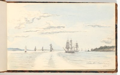 Küstenlandschaft mit Schiffen von Martinus Rørbye