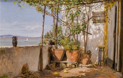 Loggia, Procida von Martinus Rorbye