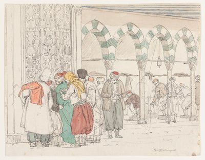 Bei der Toppana-Moschee von Martinus Rørbye