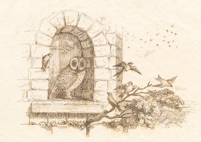 Illustration zu "Halvhundrede Fabler for Børn" von Hey von Martinus Rørbye