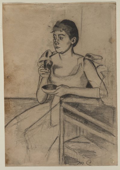Kaffee nach dem Essen (Vorderseite) von Mary Cassatt