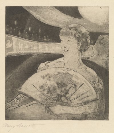 In der Opernloge Nr. 3, ca. 1880 von Mary Cassatt