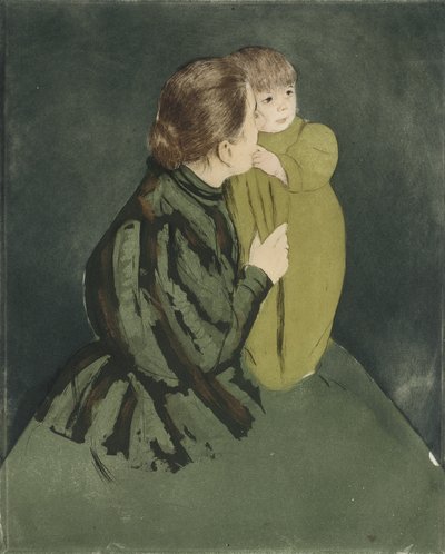 Bäuerin mit Kind von Mary Cassatt
