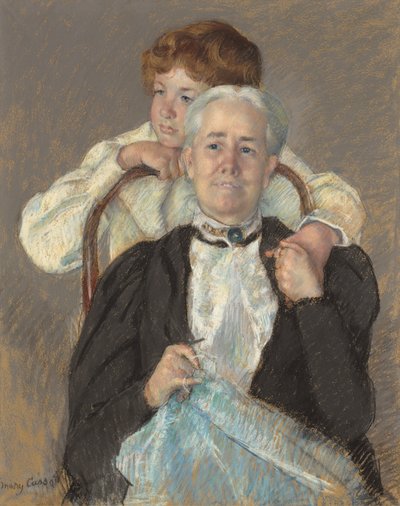 Porträt von Mrs. Cyrus J. Lawrence mit ihrem Enkel R. Lawrence Oakley von Mary Cassatt