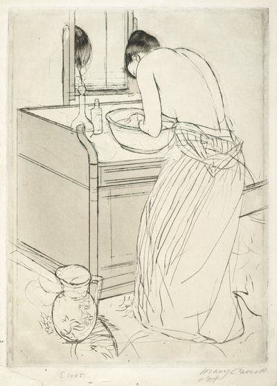 Badende Frau von Mary Cassatt