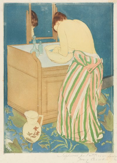 Badende Frau von Mary Cassatt