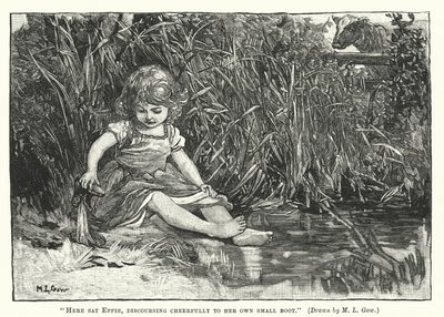 Silas Marner - Hier saß Eppie und unterhielt sich fröhlich mit ihrem kleinen Stiefel von Mary L. Gow