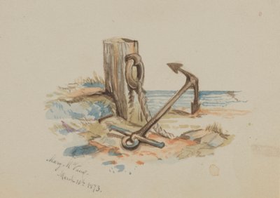 Ohne Titel (Anlegen und Anker) von Mary Vaux Walcott