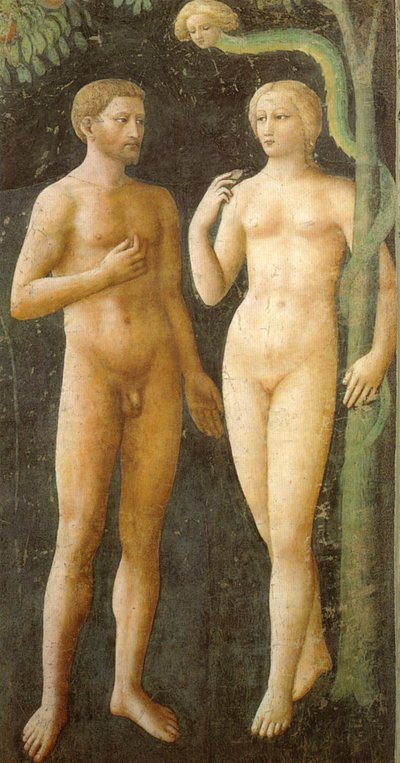 Adam und Eva von Masolino da Panicale