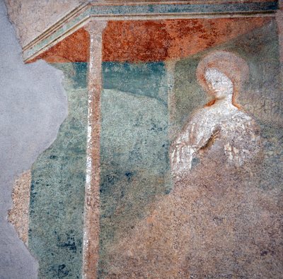 Fresko von Masolino da Panicale im Baptisterium von Castiglione, (Detail) von Masolino da Panicale