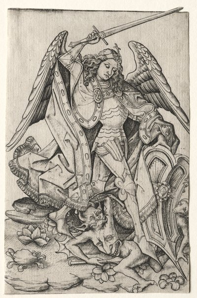 Heiliger Michael, drittes Viertel des 15. Jahrhunderts von Master E. S.