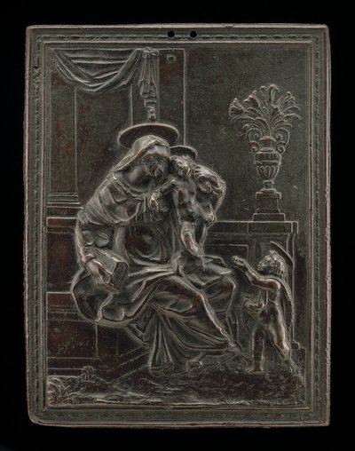Madonna mit Kind und Johannes dem Täufer von Master F.D.