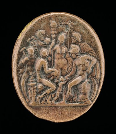 Eine Versammlung der Götter [Rückseite], zweite Hälfte des 15. Jahrhunderts von Master IO.FF.