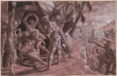 Soldaten entdecken den Körper von Holofernes von Master Of The Liechtenstein Adoration