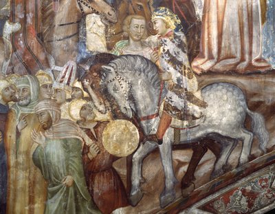 Detail der Kreuzigung von Master Trecentesco of Sacro Speco School