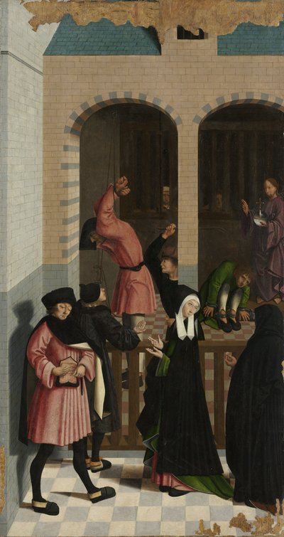 Die sieben Werke der Barmherzigkeit: Gefangene freikaufen, 1504 von Master of Alkmaar