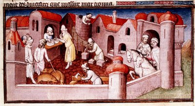 Szene aus Marco Polos Buch der Wunder..., frühes 15. Jahrhundert von Master of Boucicaut