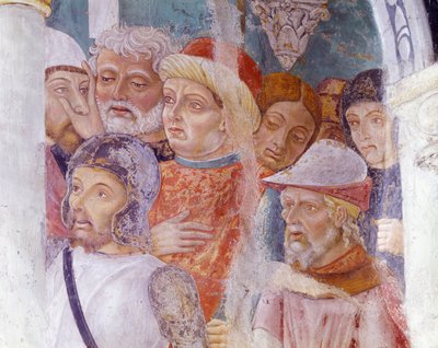 Italien, Region Piemont, Provinz Alessandria, Fresko in der Kapelle der Basilika Santa Maria Assunta von Master of Crea