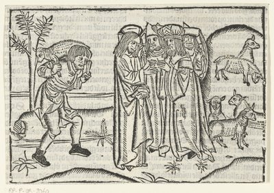 Gleichnis vom verlorenen Schaf von Master of Delft (attributed to)