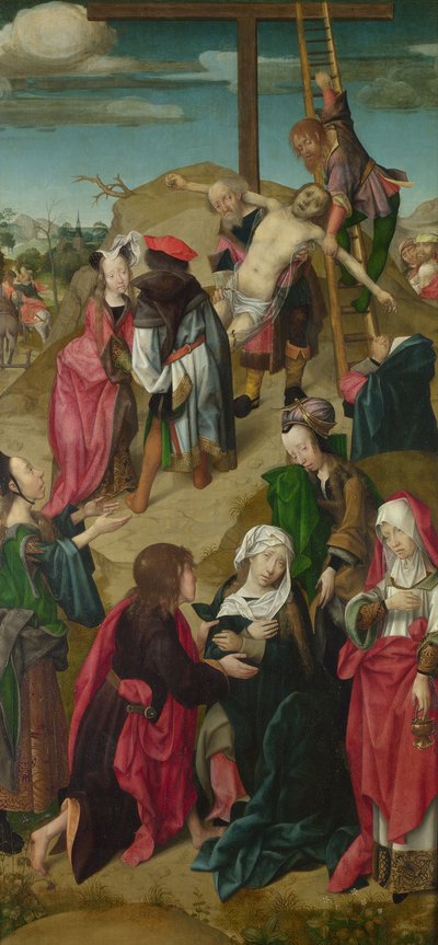 Die Kreuzabnahme Triptychon: Szenen aus der Passion Christi, rechter Flügel, ca. 1510 von Master of Delft