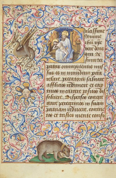 Der Gnadenthron Dreifaltigkeit von Master of Jean Rolin II (Hand B)