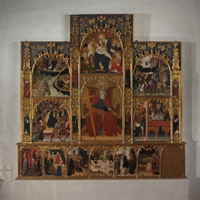 Retabel mit Szenen aus dem Leben des Heiligen Andreas, ca. 1420-30 von Master of Roussillon