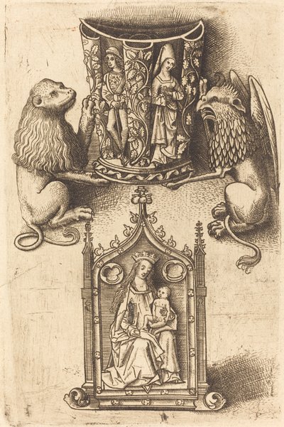 Entwurf für einen Becher und eine Pax von Master of St. Sebastian
