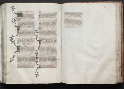Das Gotha-Missale: Fol. 102r, Text, ca. 1375 von Master of the Boqueteaux