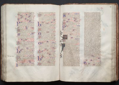 Das Gotha Missale: Fol. 106v, Text von Master of the Boqueteaux