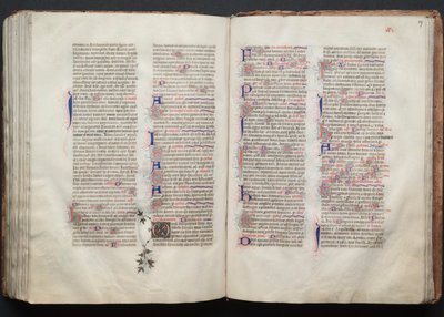 Das Gotha Missale: Fol. 137r, Text, ca. 1375 von Master of the Boqueteaux